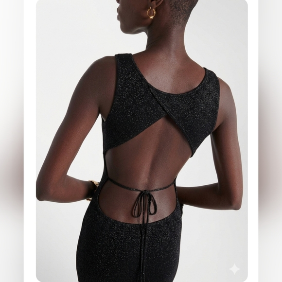 Tom Ford Black Knit Metallic Maxi dress Size XXS - Picture 5 of 16